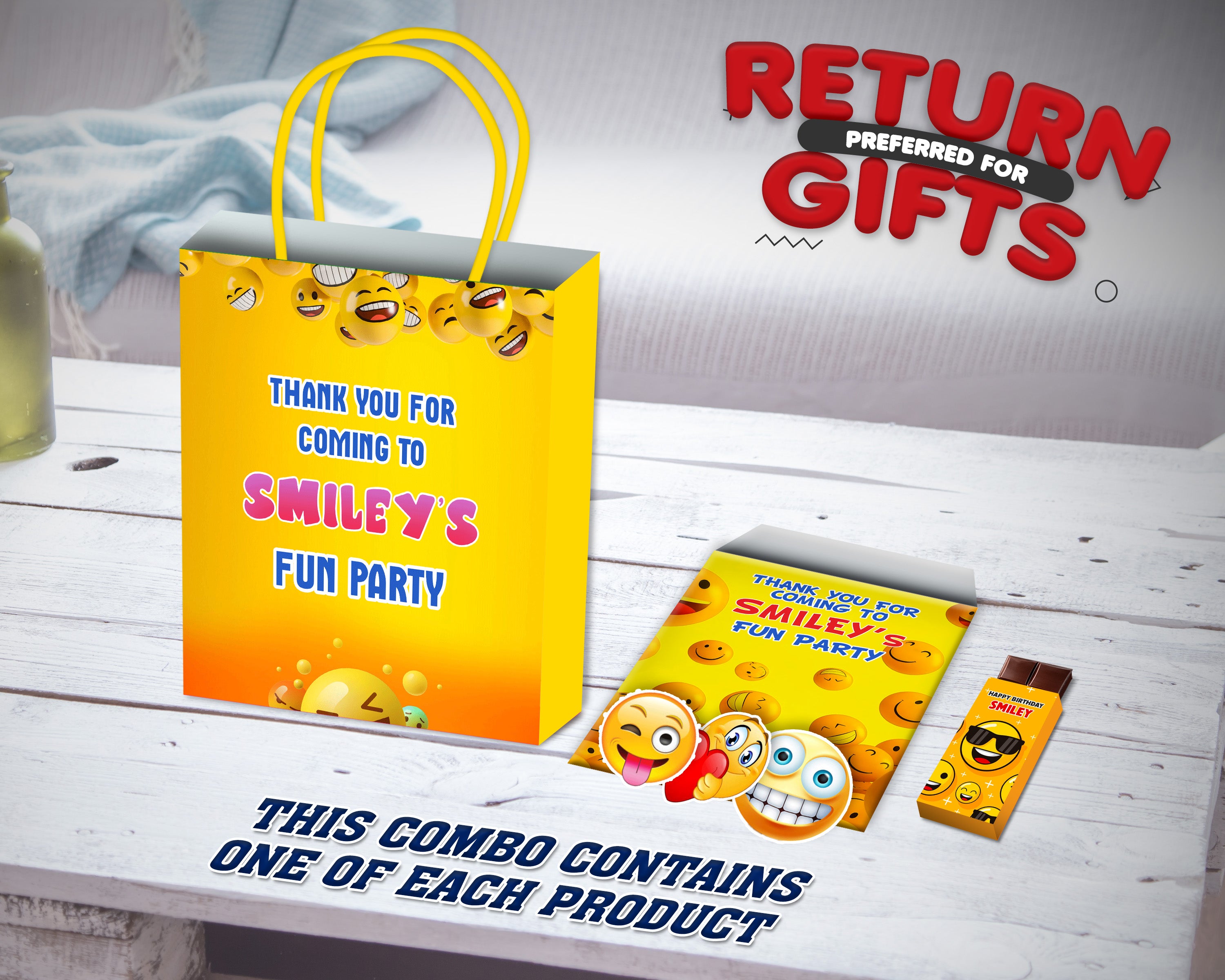 Emoji Theme Return Gift Combo