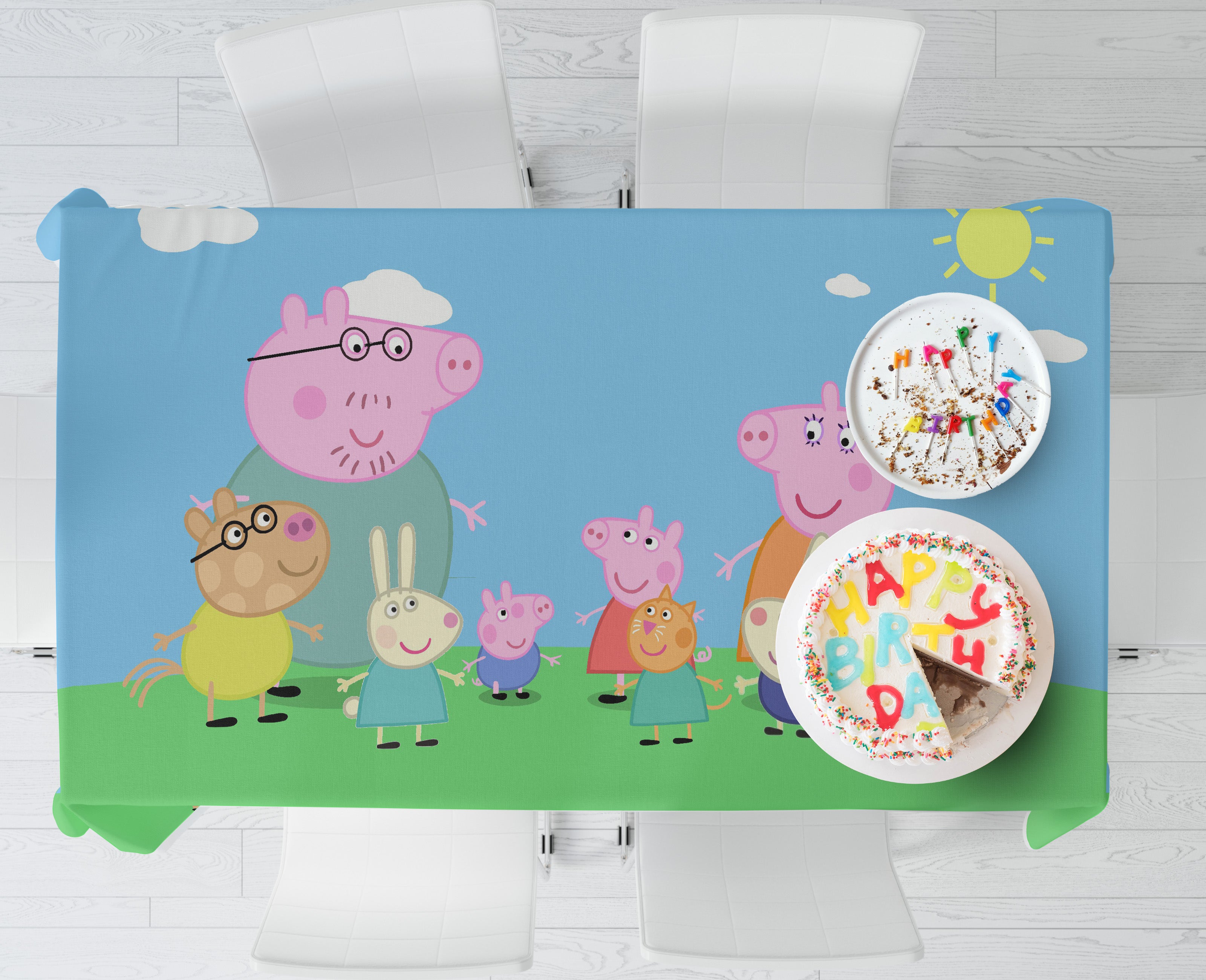 PSI Peppa Pig Theme Cake Tablecover