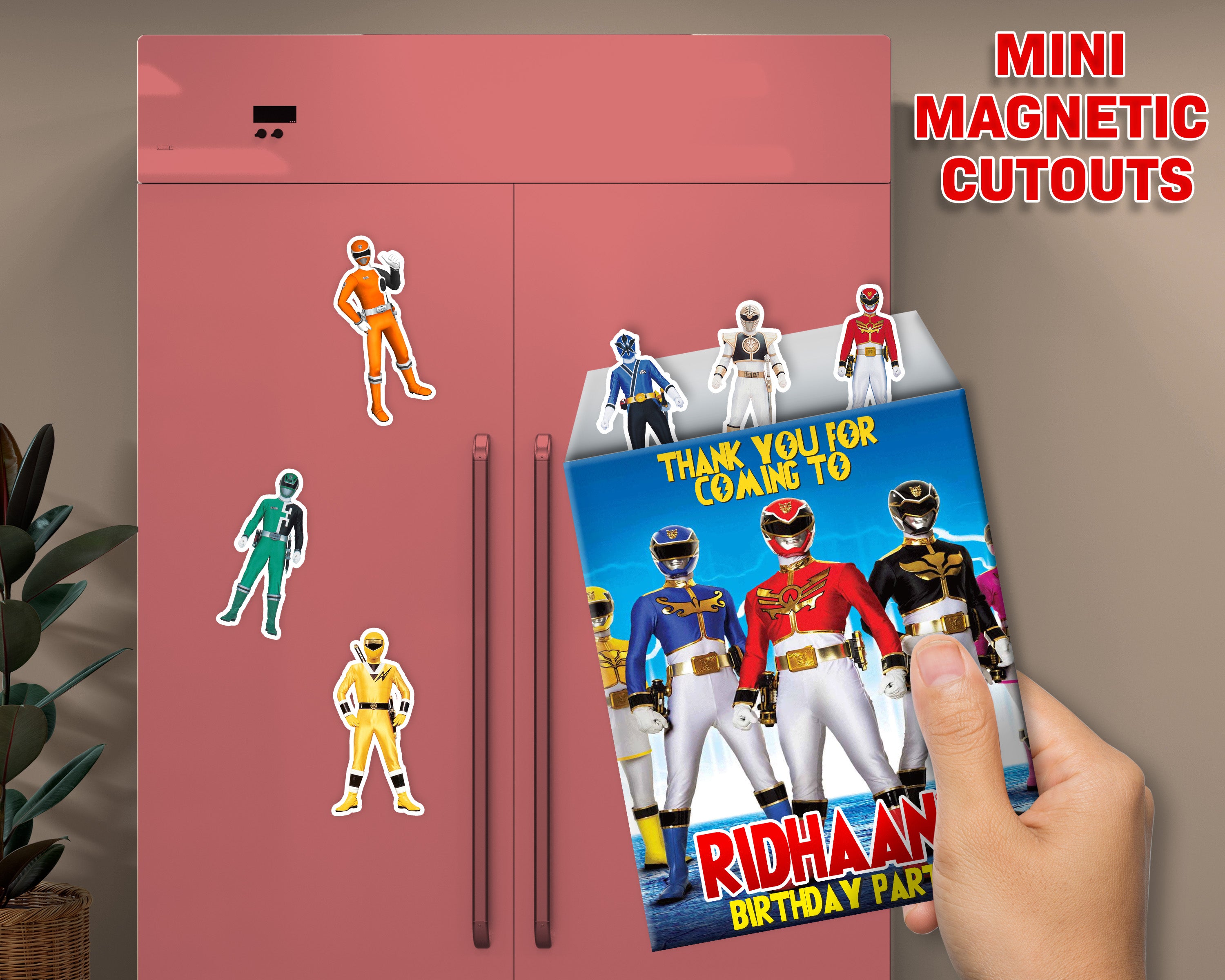 Power Rangers Theme Mini Magnetic Return Gift Pack