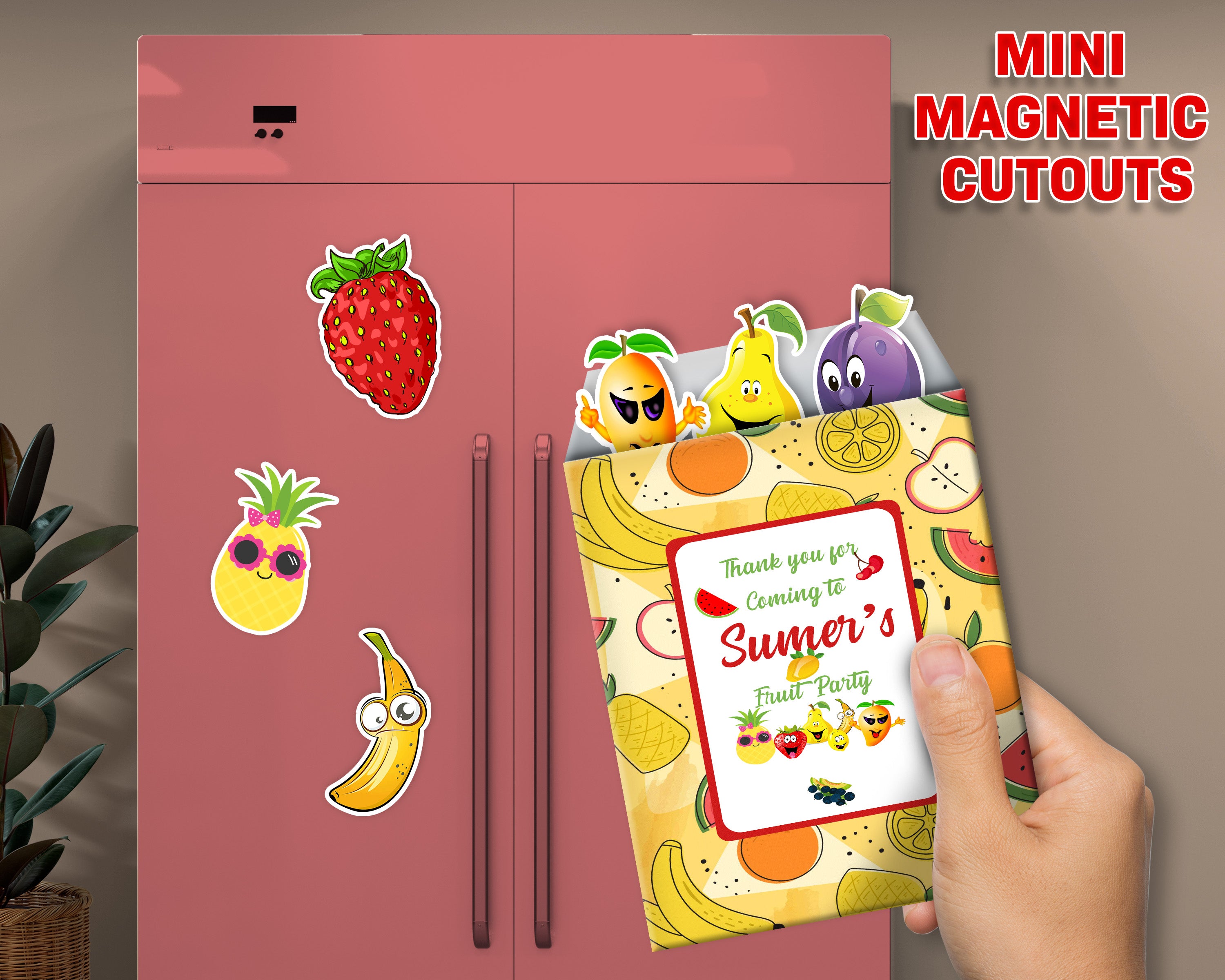 Fruits Theme Mini Magnetic Return Gift Pack