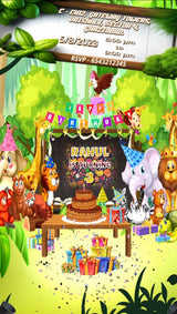 Jungle Theme E-Video Invite - image 1 of 3 | Party Supplies India