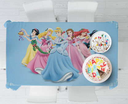 Princess Theme Cake Tablecover