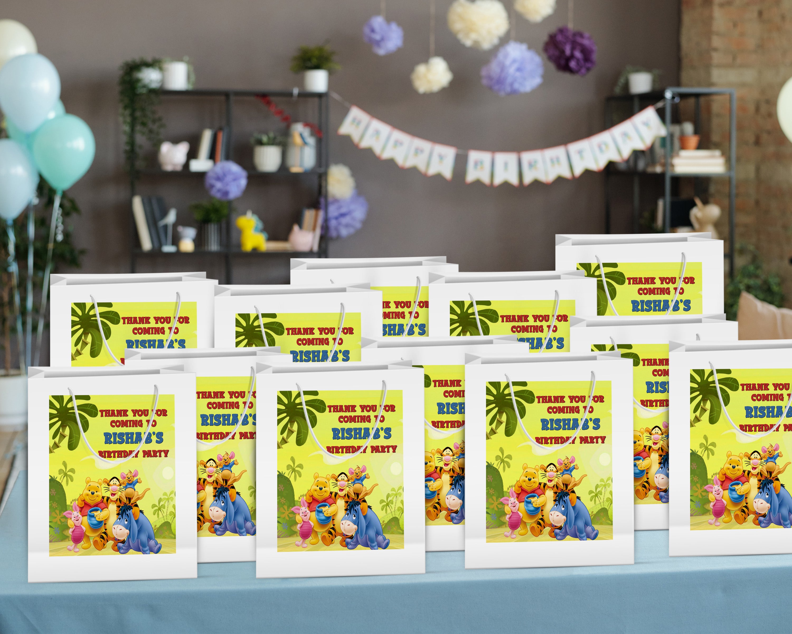Winnie The Pooh Theme Oversized Return Gift Bag - image 4 of 5 | Party Supplies India