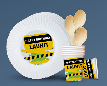 Quarantine Theme Party Cups and Plates Combo