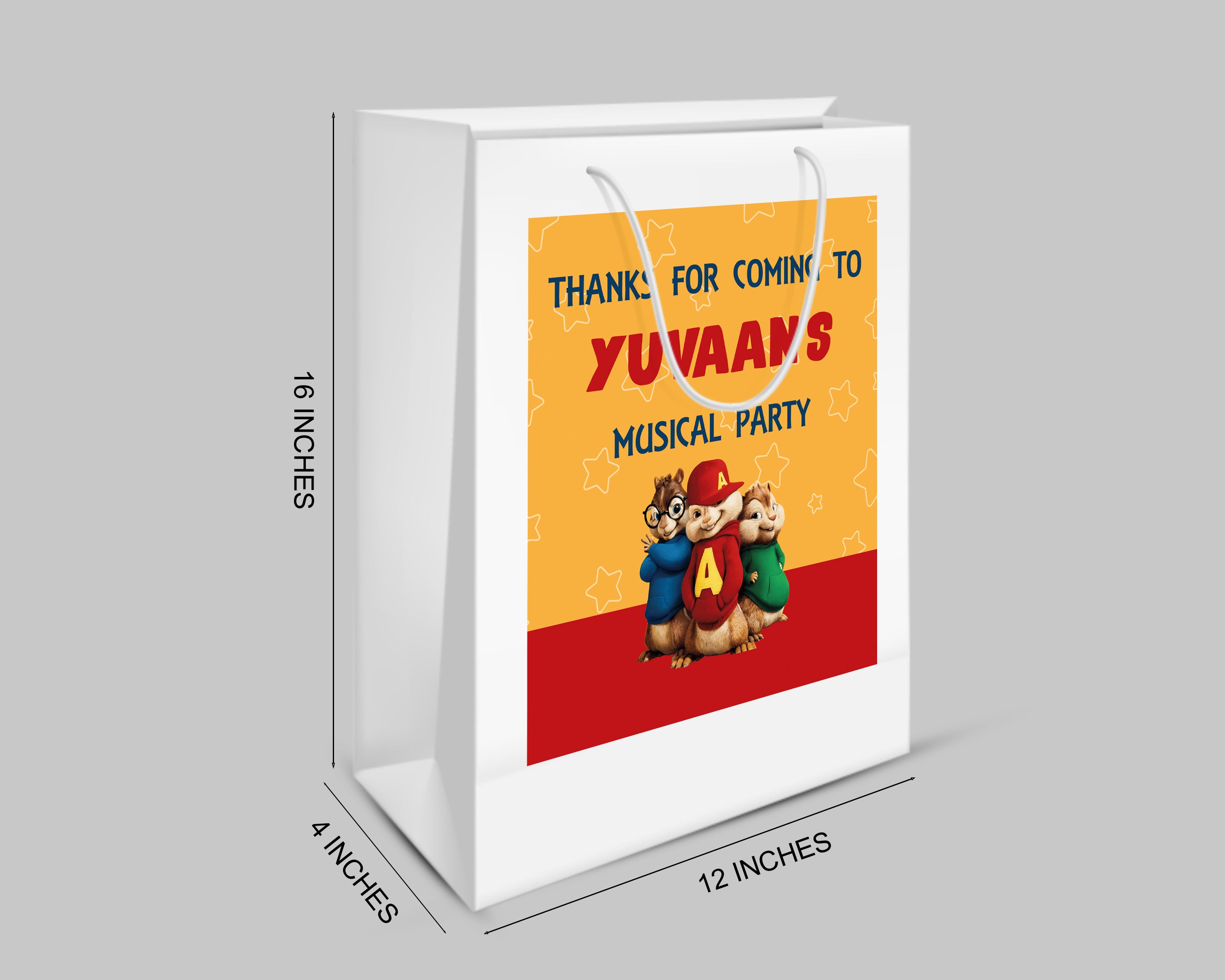 Alvin And Chipmunks Theme Oversized Return Gift Bag