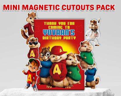 PSI Alvin the Chipmunks theme Mini Magnetic Return Gift Pack