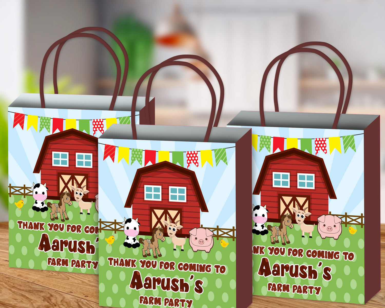 Farm Theme Return Gift Bag