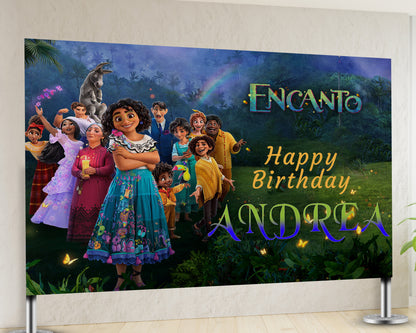 Encanto Theme Personalized  Backdrop
