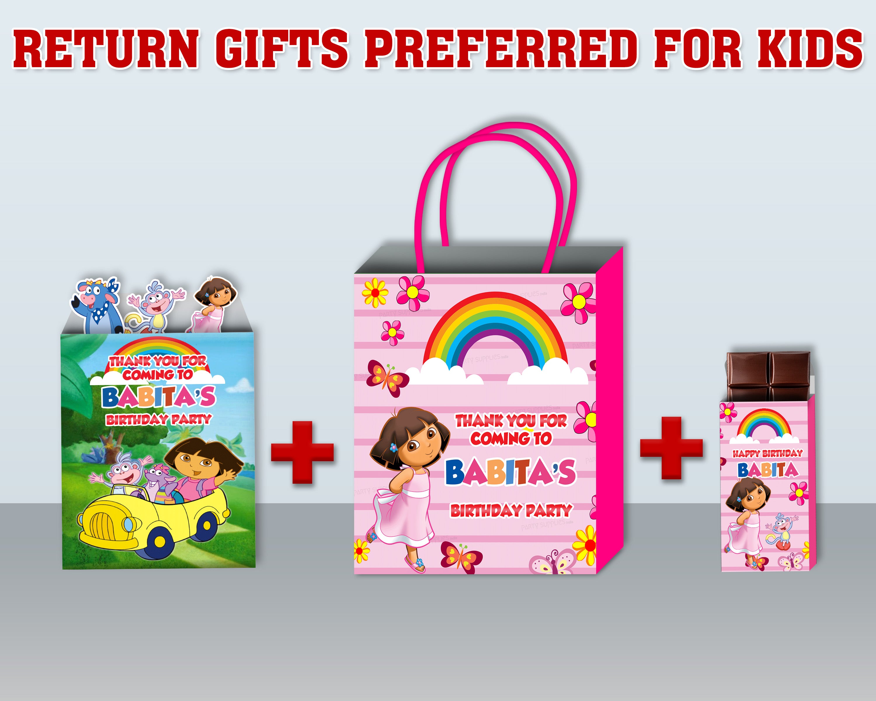 Dora the Explorer Theme Return Gift Combo - image 1 of 6 | Party Supplies India