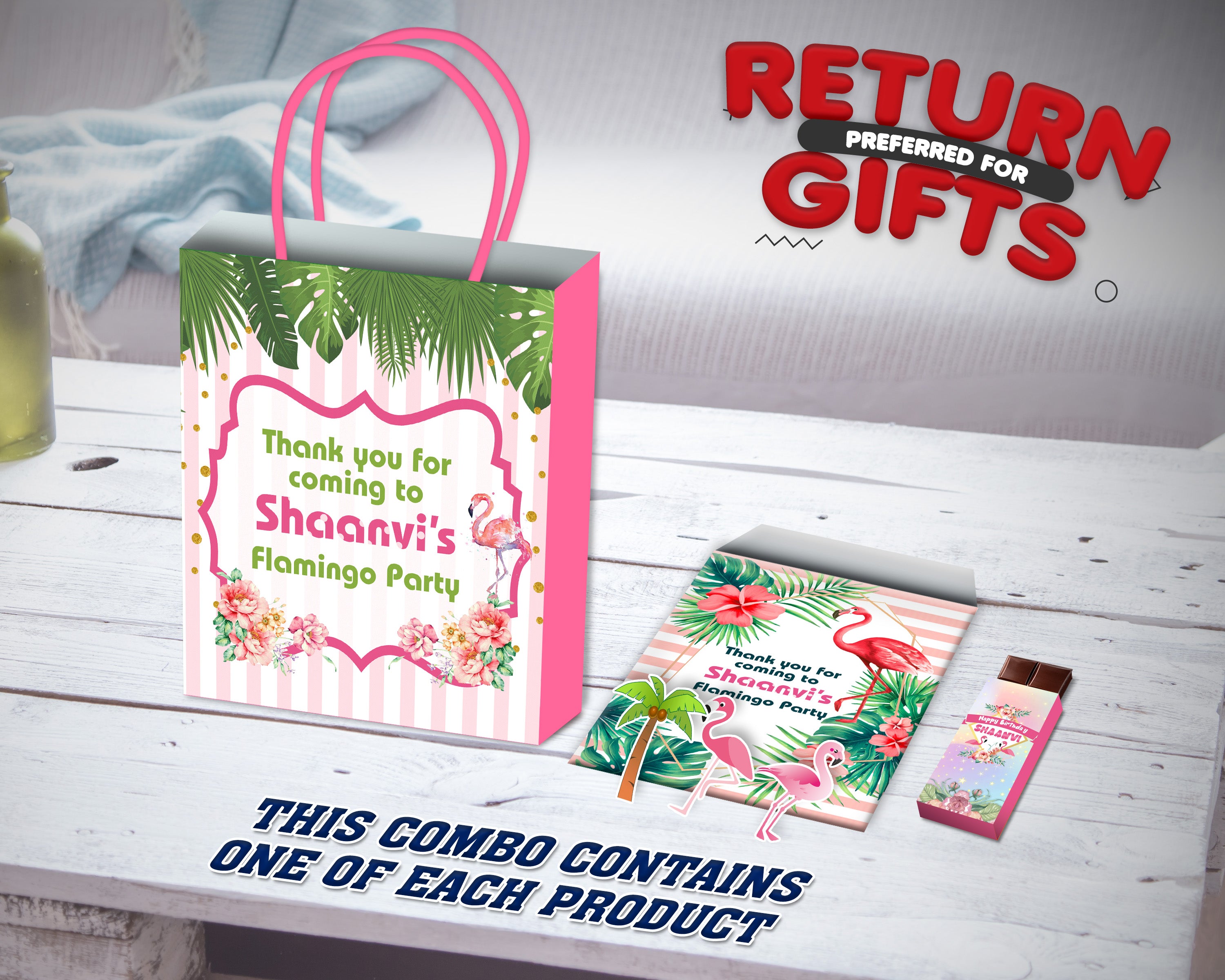 PSI Flamingo Theme Return Gift Combo