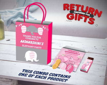 Pink Elephant Theme Return Gift Combo