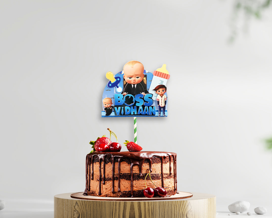 PSI Boss Baby Theme Hand Crafted Cake Topper