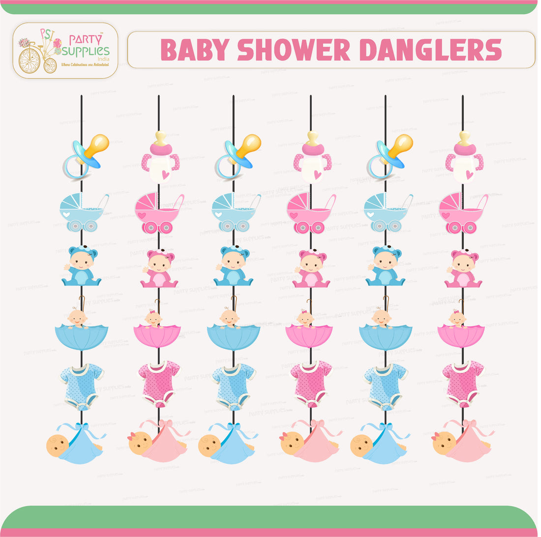 PSI Baby Shower Theme Dangler