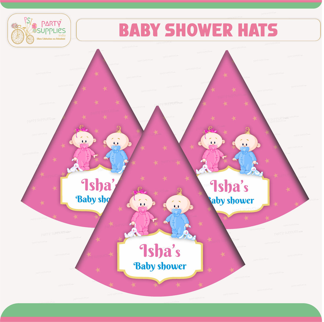 PSI Baby Shower Theme Hat