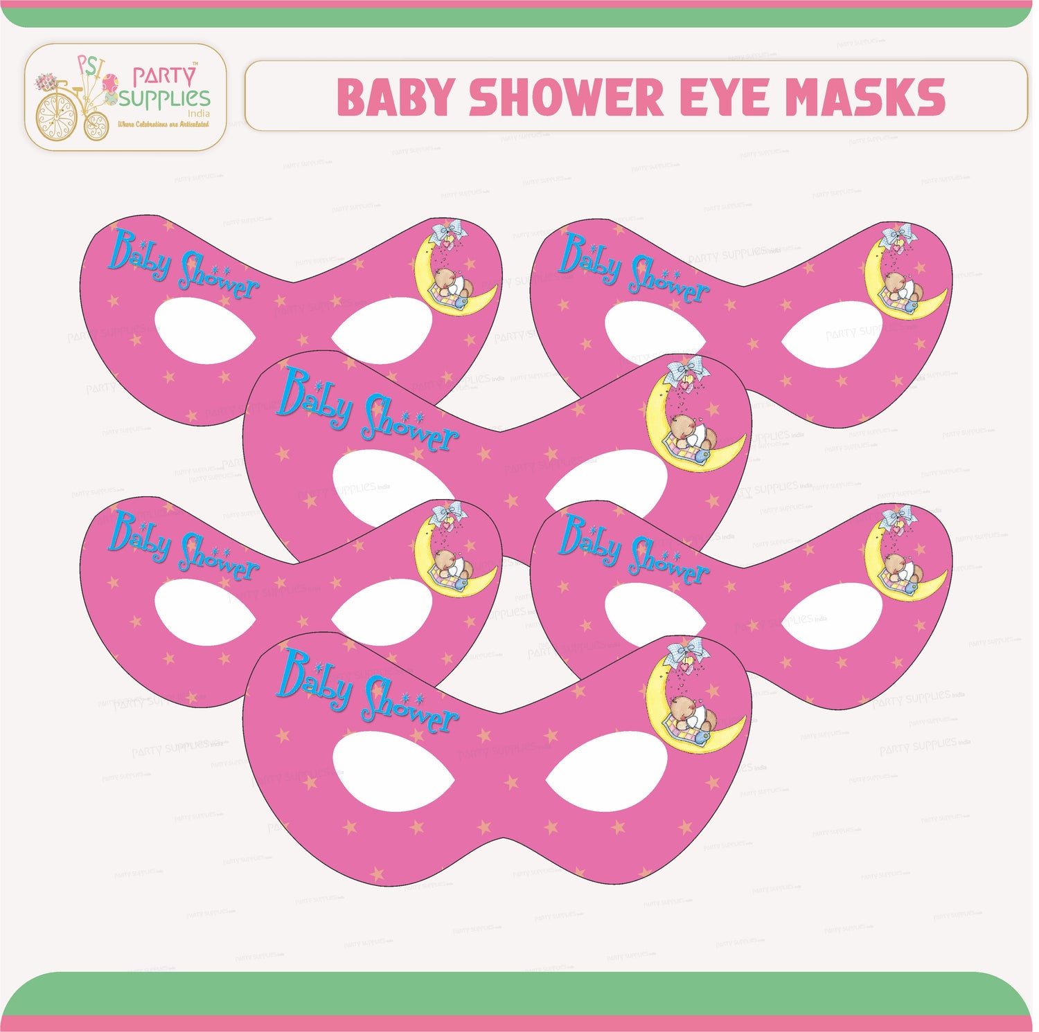 PSI Baby Shower Theme Eye Mask