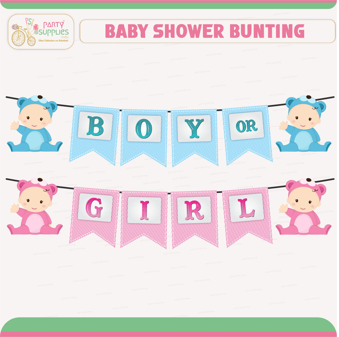 PSI Baby Shower Theme Customized  Hanging