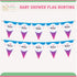 Baby Shower Theme Flag Bunting - image 1 of 4 | Party Supplies India