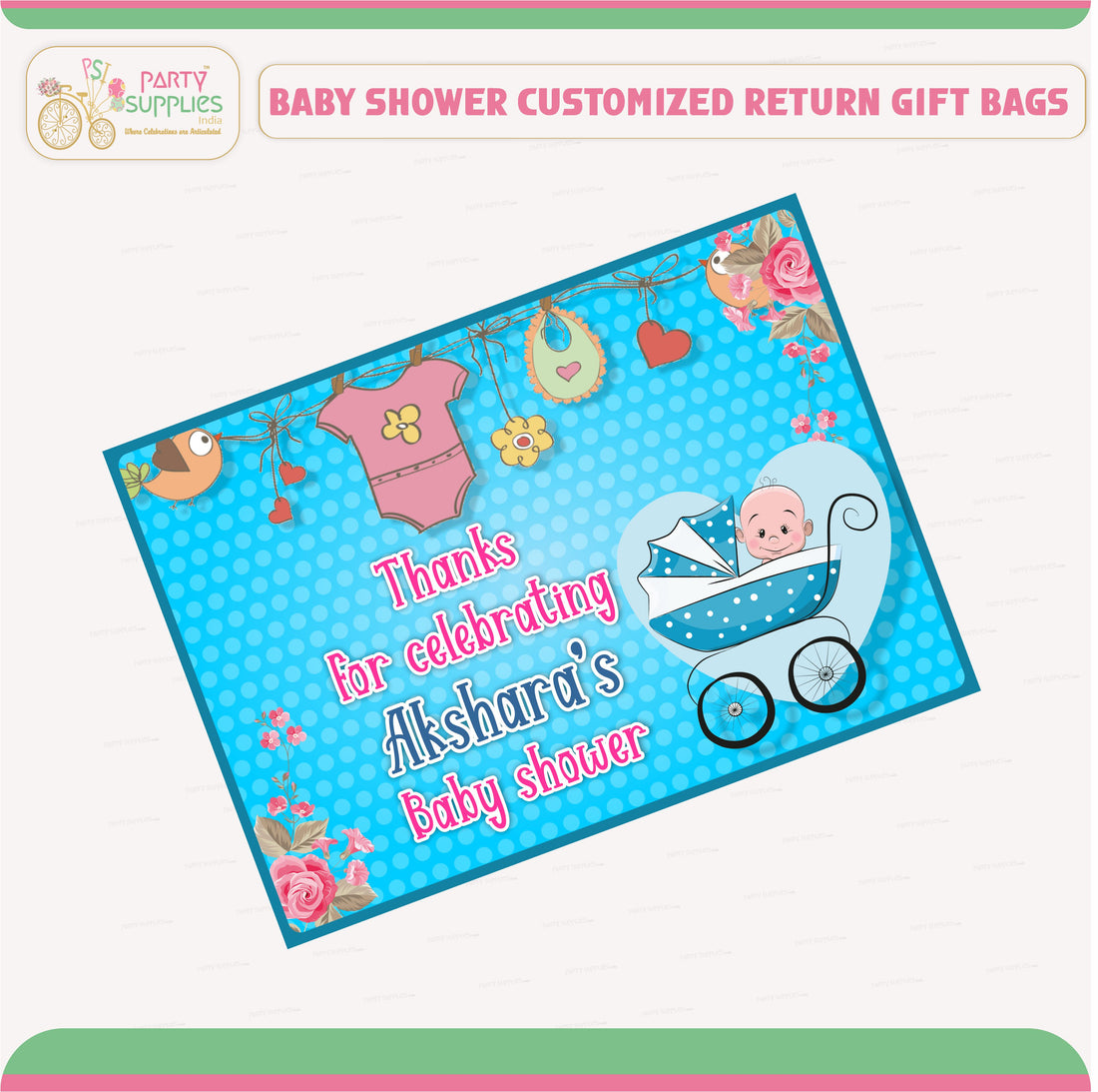 Baby Shower Theme Thank You Card