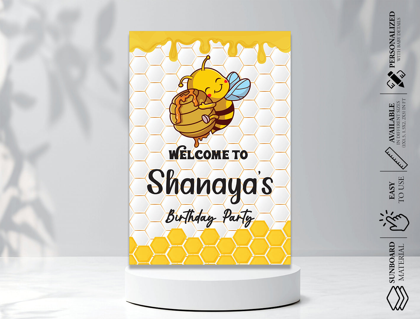 Bumble Bee Welcome Board
