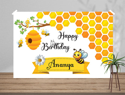 Bumble Bee Honey Backdrop