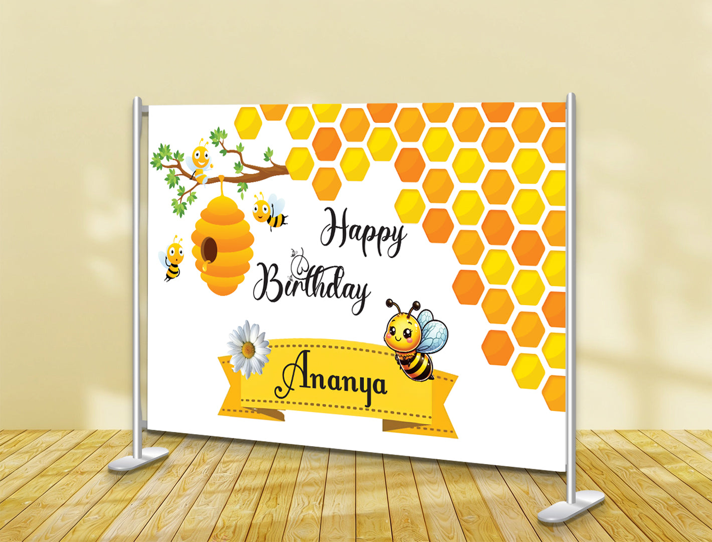 Bumble Bee Honey Backdrop