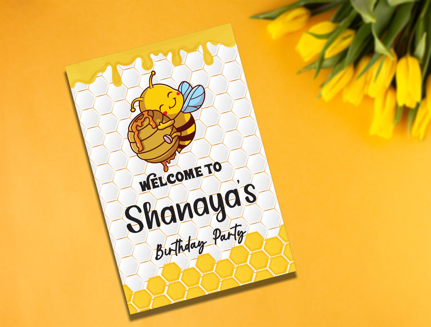 Bumble Bee Welcome Board