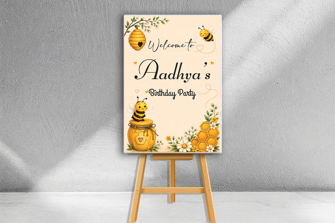 Bumble Bee Theme Welcome Board