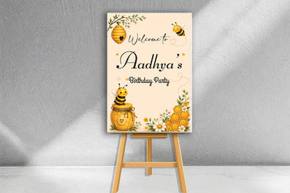 Bumble Bee Theme Welcome Board