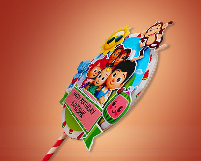 Cocomelon Theme Hand Crafted Cake Topper