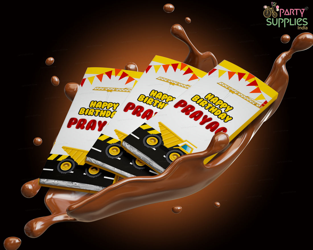 Construction Theme Home Made Chocolate Return Gifts