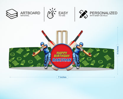 Cricket Theme Crown Hat