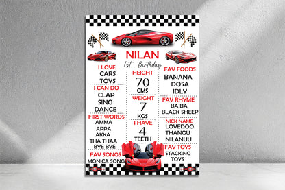 Car Theme Chalkboard