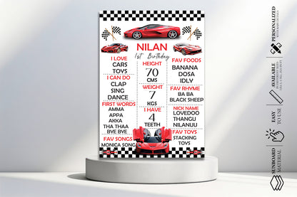 Car Theme Chalkboard