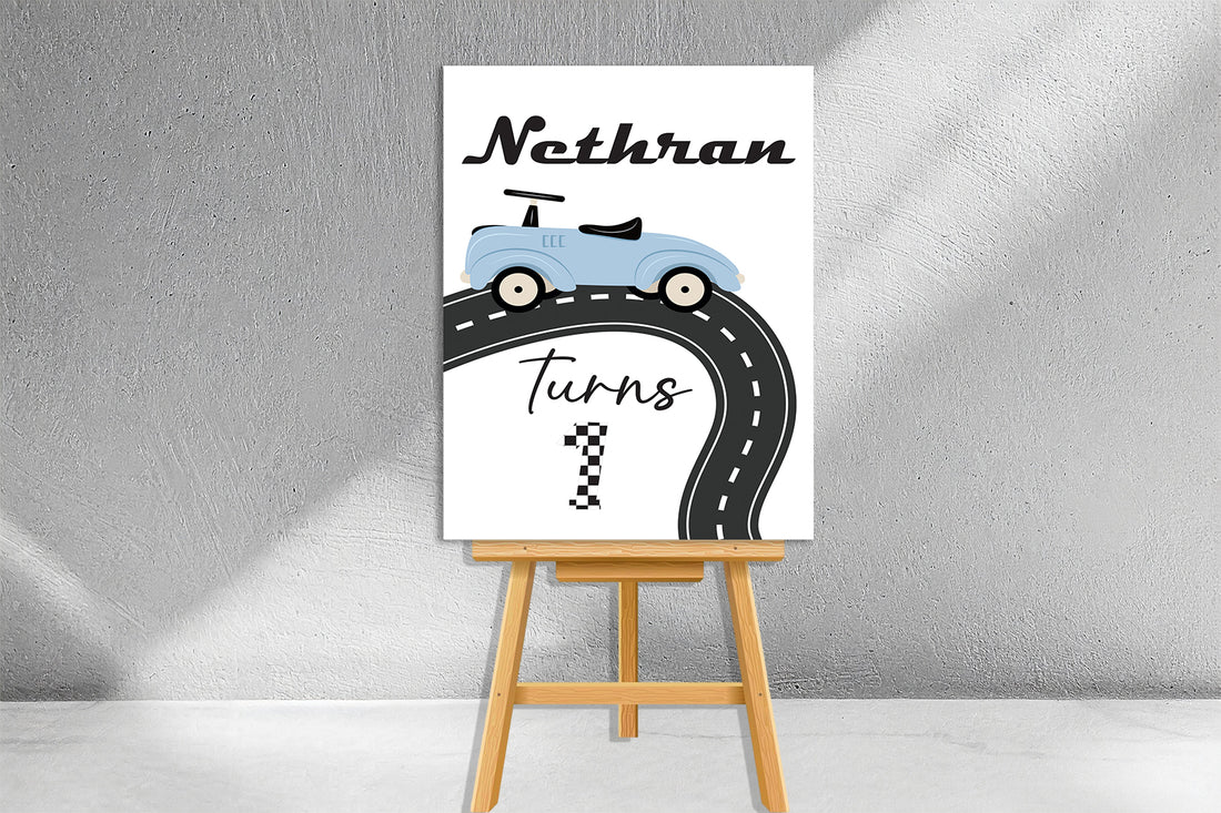 Car Theme Welcome Board