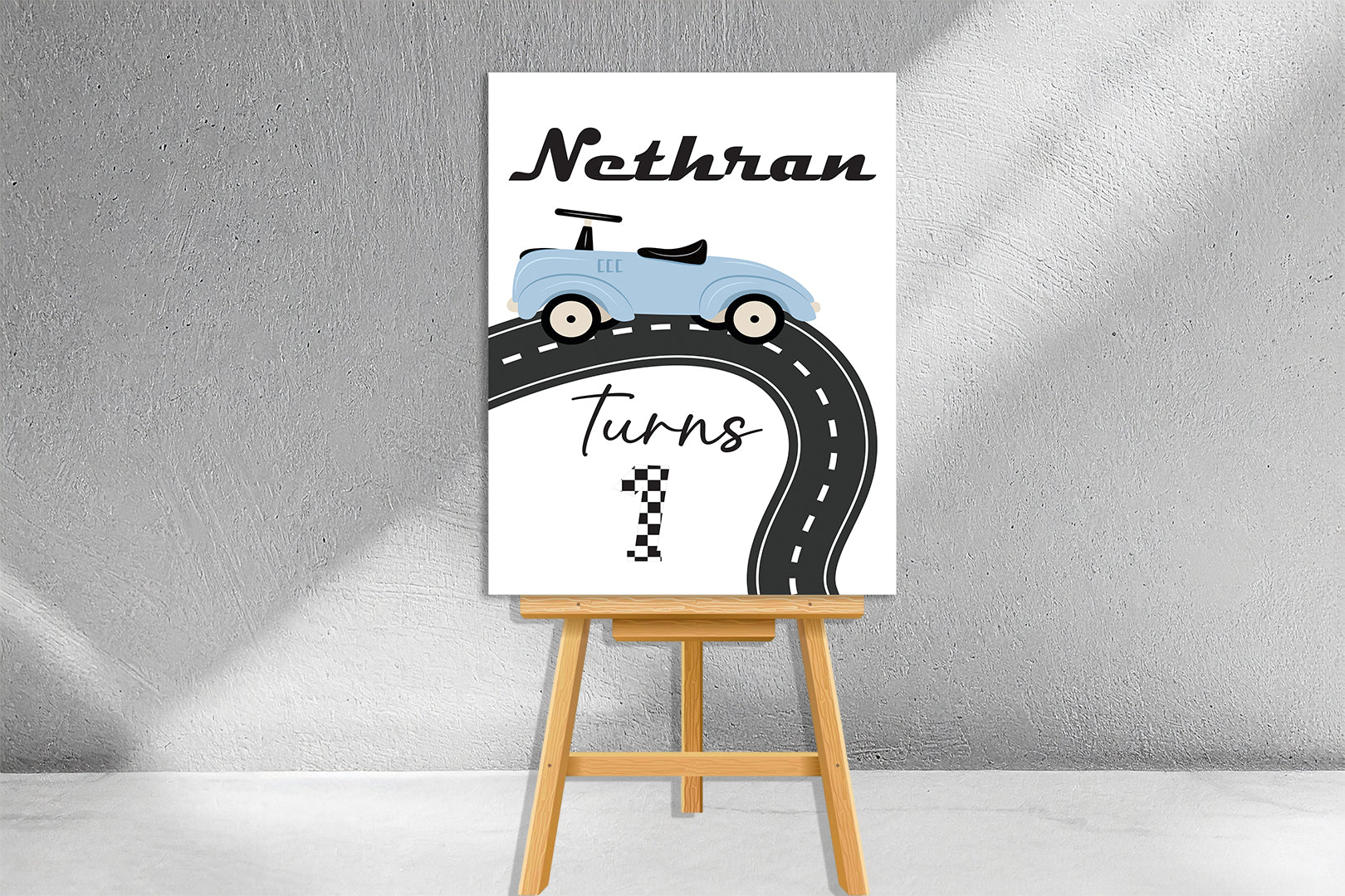 Car Theme Welcome Board