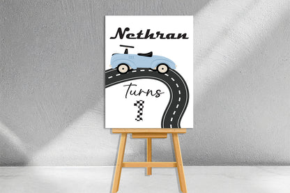 Car Theme Welcome Board