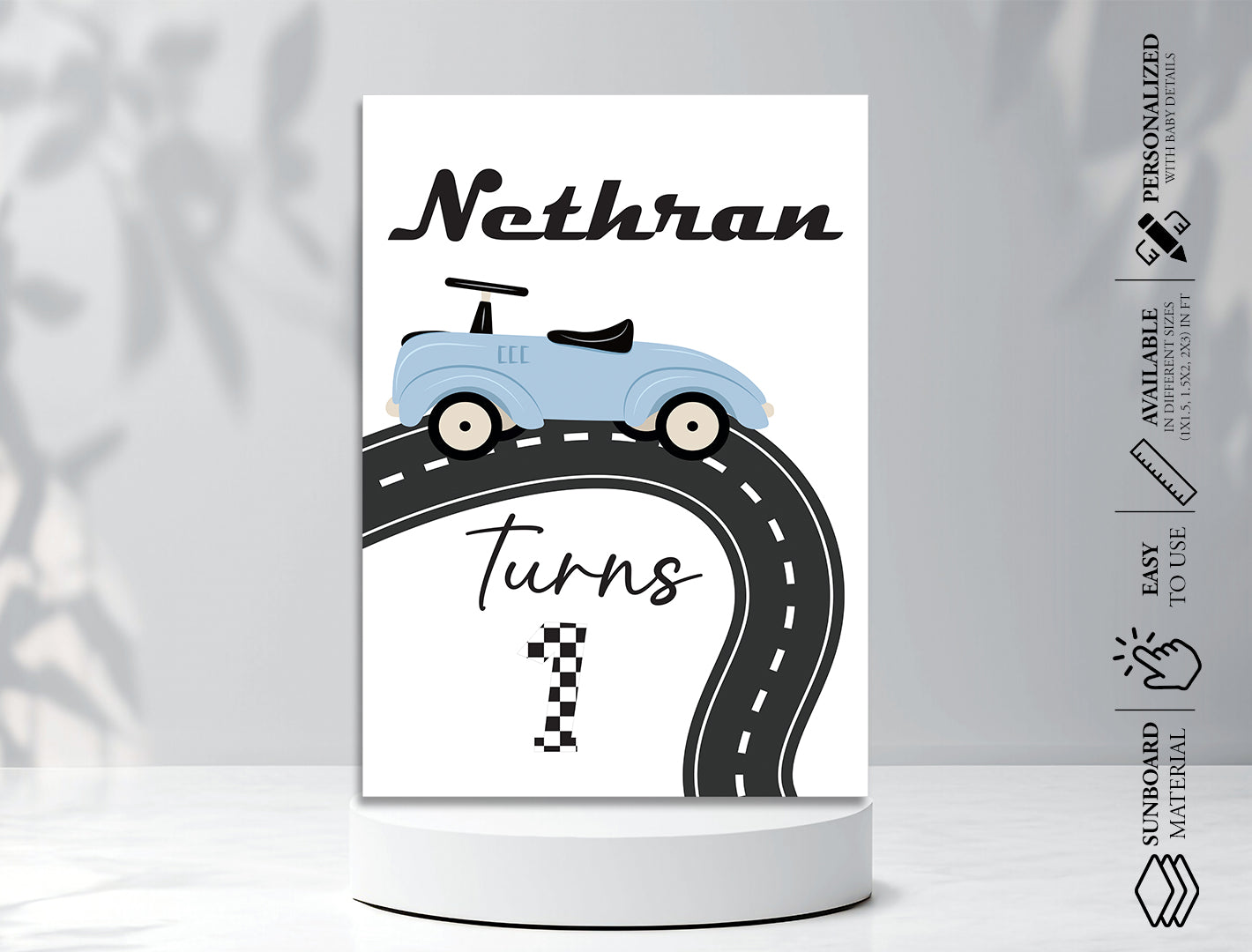 Car Theme Welcome Board