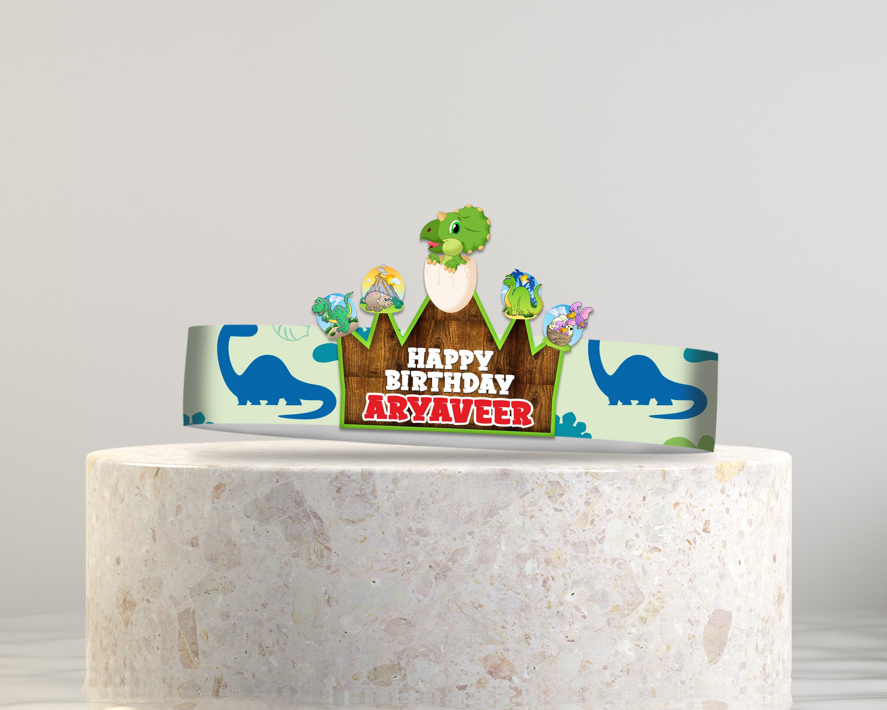 Dinosaur Theme Crown Hat