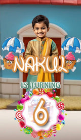 Candy Land Theme E-Video Invite - image 1 of 5 | Party Supplies India