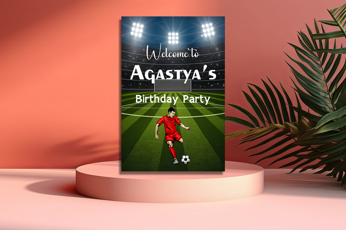 Football Personalized  Theme Welcome Board