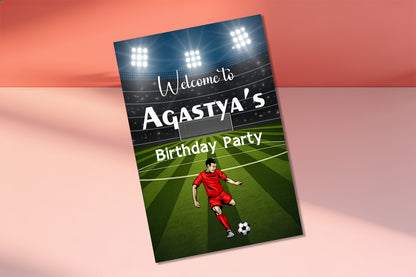 Football Personalized  Theme Welcome Board