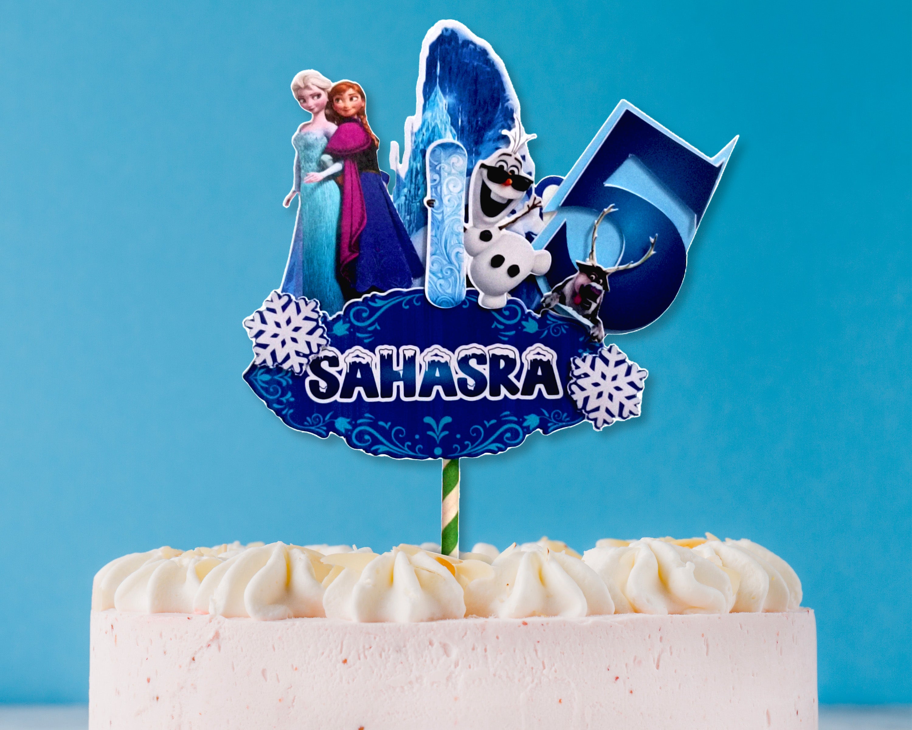Frozen Theme Hand Crafted Cake Topper