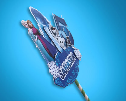 Frozen Theme Hand Crafted Cake Topper