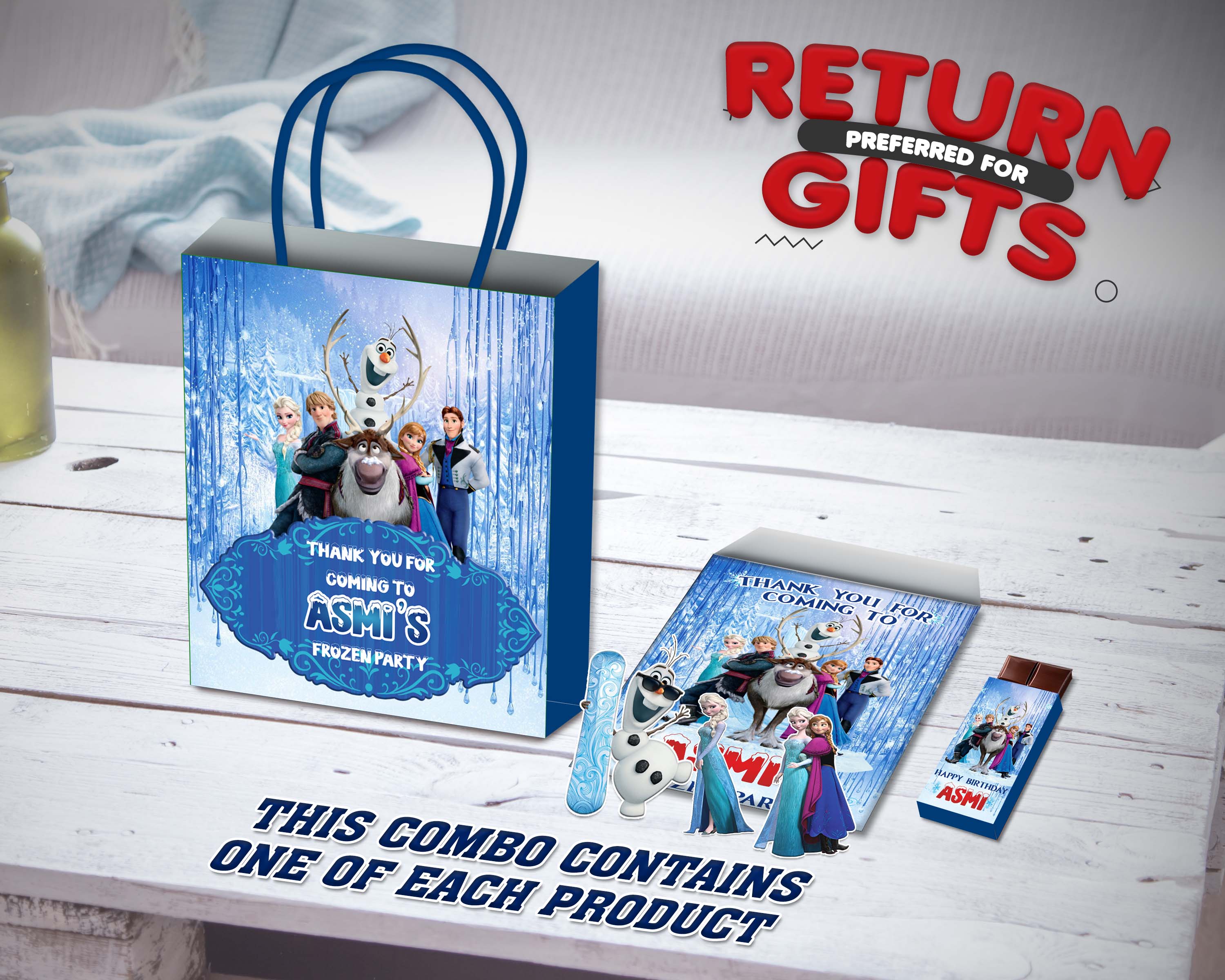 Frozen Theme Return Gift Bag