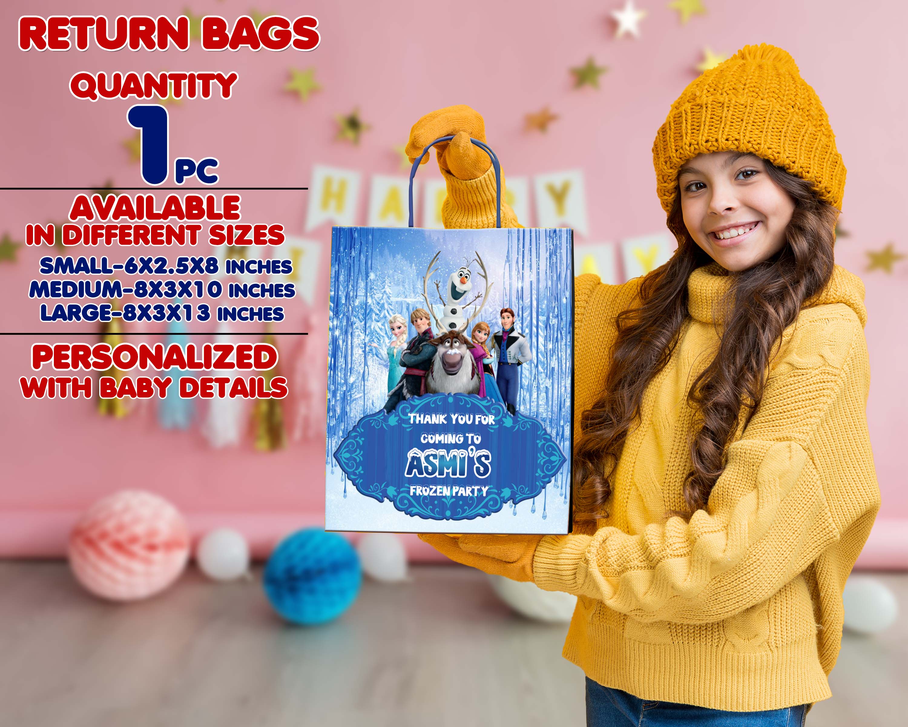 Frozen Theme Return Gift Bag