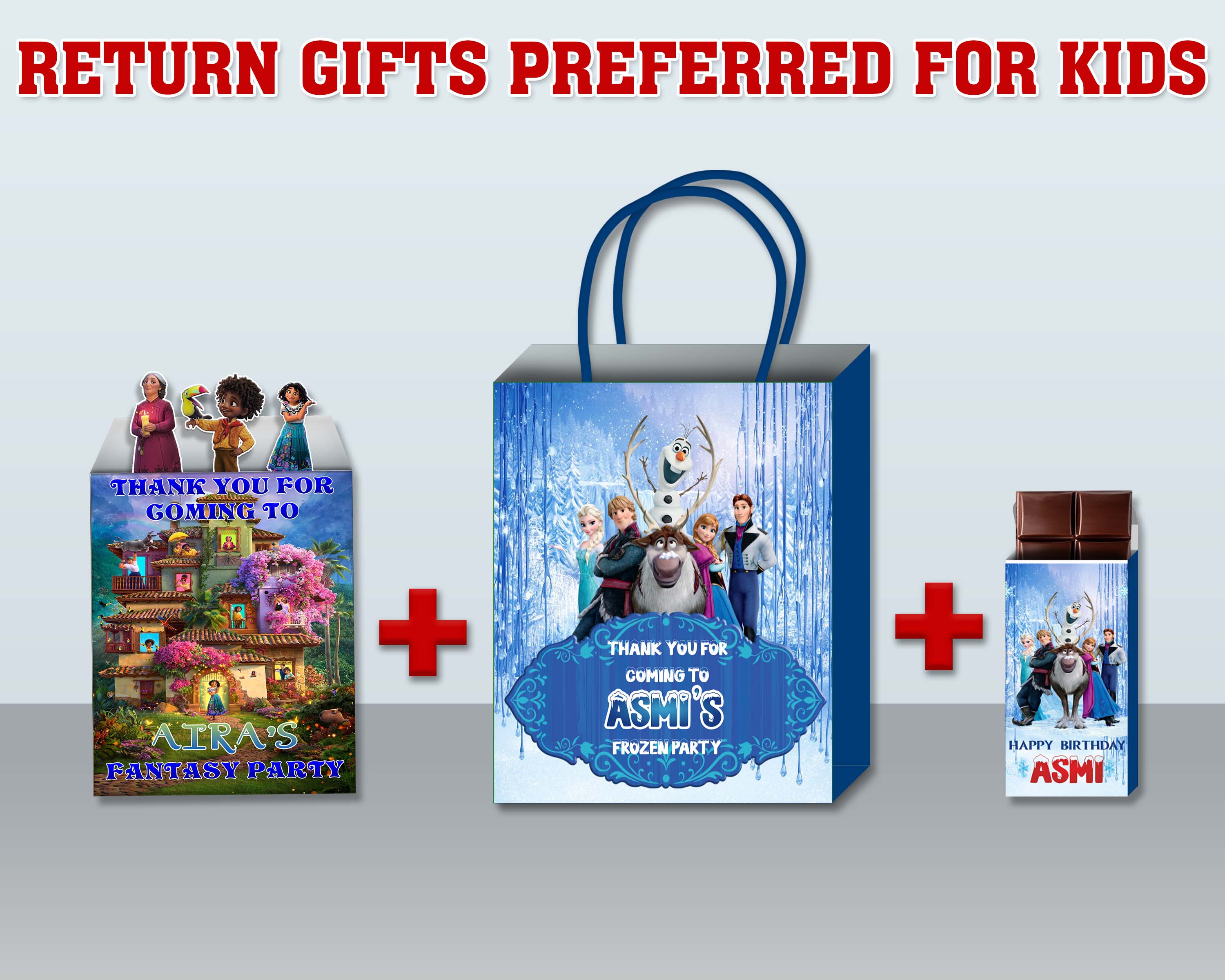 Frozen Theme Return Gift Bag
