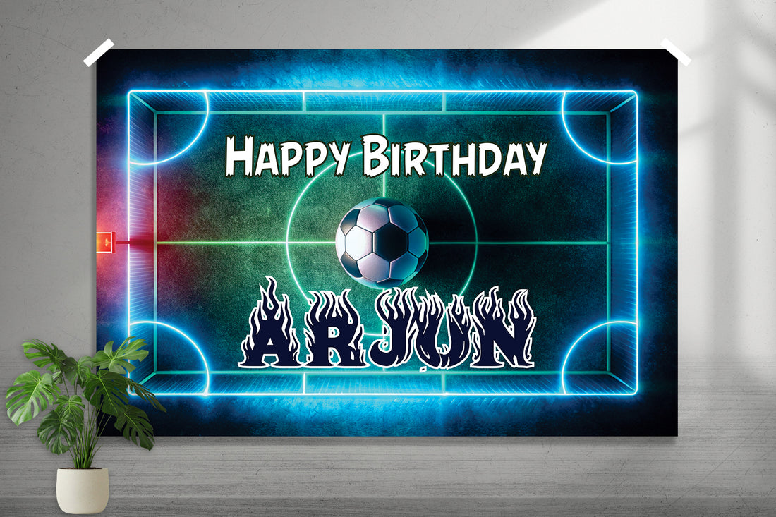 Football Theme Customized Backdrop