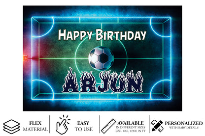 Football Theme Customized Backdrop