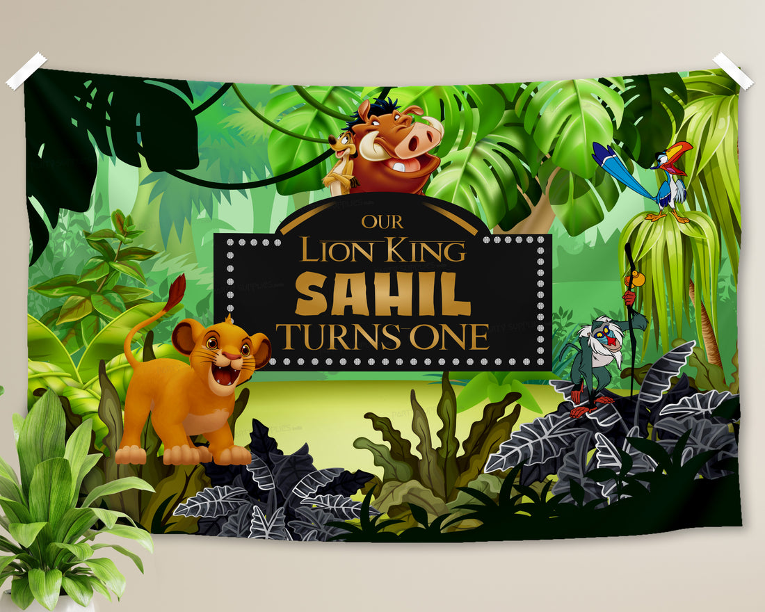 Lion King Theme Customized Backdrop