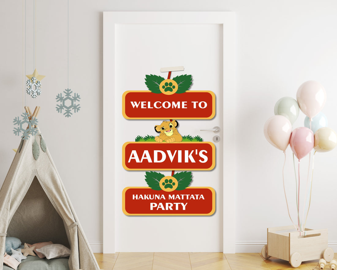 Lion King Theme Customized Door Poster